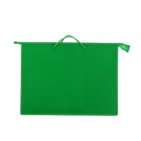 Folder for drawings and drawings A3, 420 x 343 x 50 mm, 0.9 mm, handles, plastic, lightning from above, "standard" pr 3, salad-1