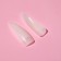 Tips for nail extension, 100 pcs, style shape, short contact zone, container, dairy color