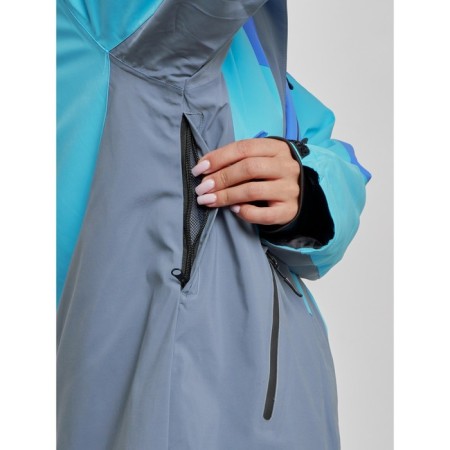 Ski jacket female, size 56, blue color-5