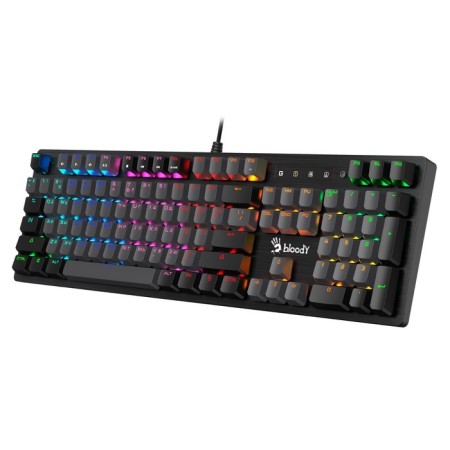 A4Tech Bloody B820r Dual Color Keyboard Mechanical Black/Gray USB for Gamer Led (B820R 10046-8