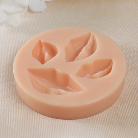 Mold Silicon "Lips" 4.5x2.5x1.2 2.7x1.8x1.1 3x1.8x1.1 3.5x2.2x1.1 cm-2