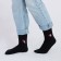 New Year's socks male minku "Santa Claus", black color, size 40-41 (27 cm)