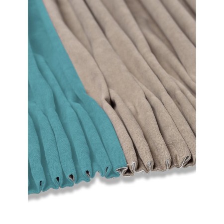Set of curtains "Canvas", size 200x260 cm, 2 pcs, biruisic color, beige color-3