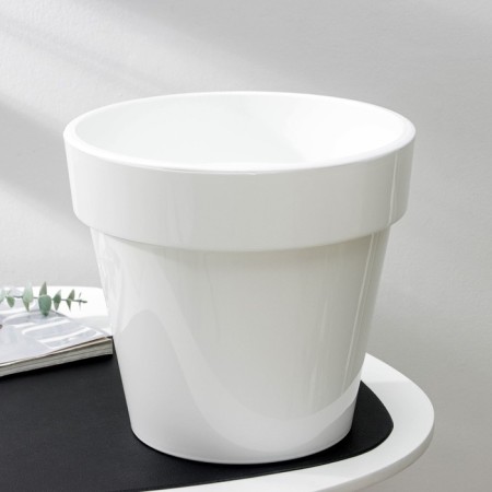 Flower pots with an insert "Porto", 9 l, white color