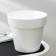 Flower pots with an insert "Porto", 9 l, white color