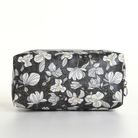 Cosmetic bag with lightning, black color-1
