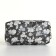 Cosmetic bag with lightning, black color