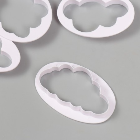 Catter for polymer clay "Cloud" set of 5 pcs 4.8x7.6 5.8x6.8 3.5x6.2 4.1x7.9 4.8x7 cm-3