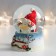 Souvenir Polystone Water Ball "Santa Claus - Harmonist" 7x6.7x8.8 cm