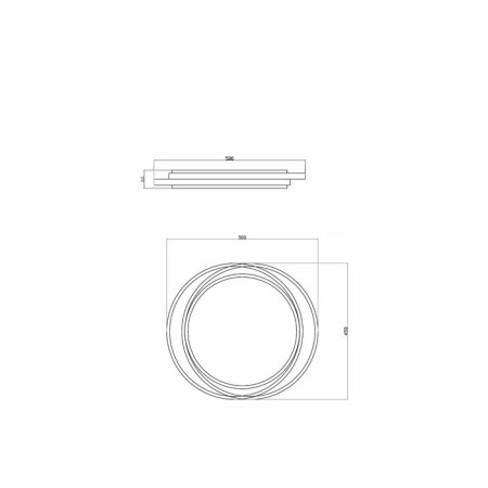Ceiling lamp 98W, LED, 6x45 cm, black-2