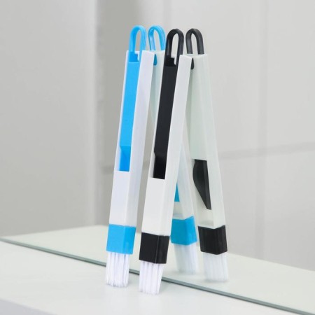 Brush-Chiste for cleaning windows and narrow openings of a share, with a scraper with a screensaver, color mix-5
