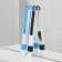 Brush-Chiste for cleaning windows and narrow openings of a share, with a scraper with a screensaver, color mix