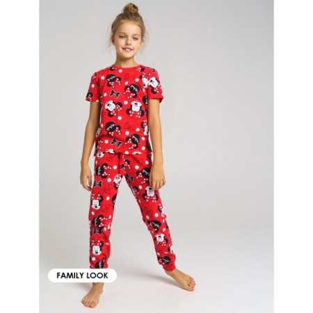 Пижама family look для девочки, рост 164 см