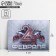 Congratulatory card "February 23" Gray background, 8 x 6 cm
