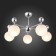 Ceiling EVOLUCE lamp. Sle106102-05. Pechio. 5x60 watts, E27, 63x63x34 cm, chromium color