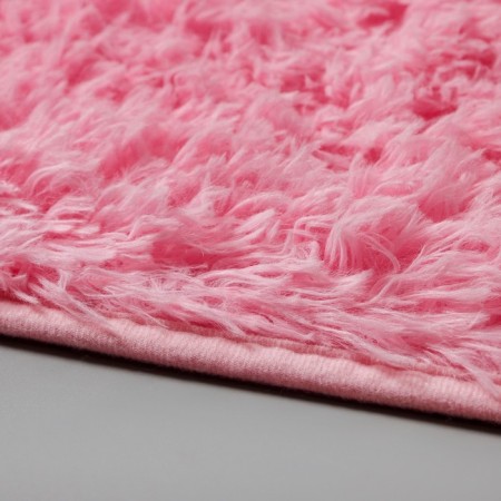 Bath and toilet rug “fluffy”, 50 × 80 cm, pink color-2