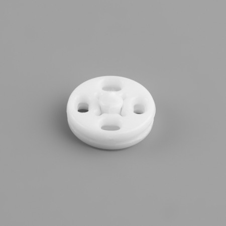 The buttons are sewing, d = 10 mm, 10 pcs, white color-2