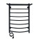 Electric towel "Sanprise" Classic P8, 500x800 mm, left, black