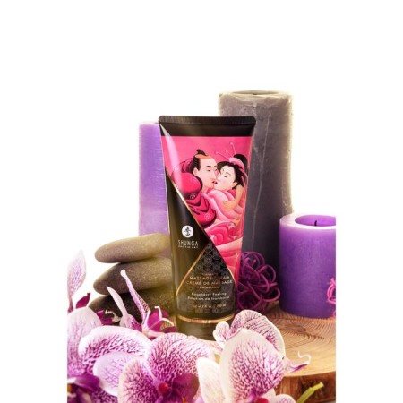 SHUNGA massage cream "Raspberry", edible, 200 ml-4