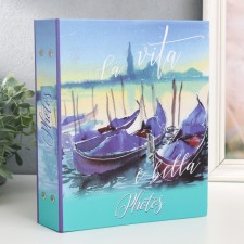 Photo album for 200 photos 10x15 cm, plastic. Watercolor Travel sheets Venice