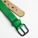 Building belt, width 2.2 cm, eyelets, buckle metal, green color