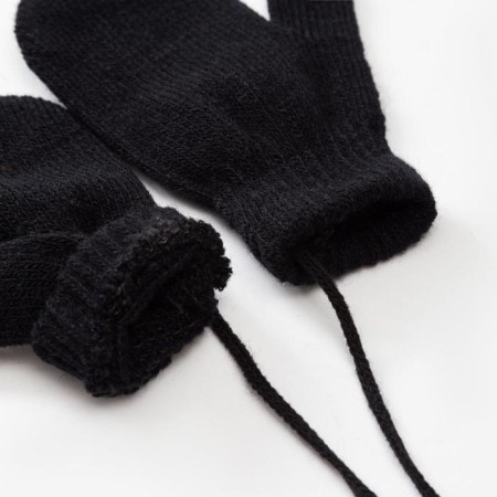 Mitten children's single -layer minku "plain", col. black, rr 14 (4-5 years)-1