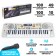 The synthesizer "Musical explosion" with radio and USB, 49 keys, operates on the network and from batteries, power supply