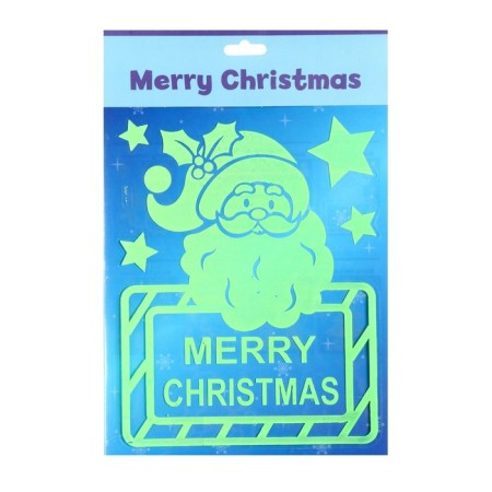 Stickers on the windows "New Year" Christmas tree and sled, 28 x 19 cm-4