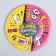 Disposable paper plate with the birthday of the Super Party, 18 cm