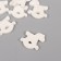 Decor for creativity Polystone "Horse-rocking" White set 6 pcs 3x3 cm