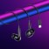 Hoco M101 PRO headphones, wired, vacuum, microphone, 1.2 m, black