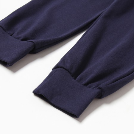 Pants for boys, dark blue color, height 110 cm-2
