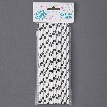 Politable cocktail tubes, set 12 pcs., White color-4