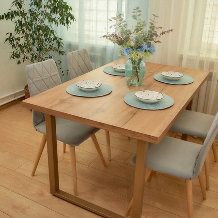 Dining stool Polini Home Rio SD, the color is light gray-natural-8