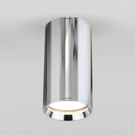 Ceiling accent light (SPOT) ELEKTROSTANDARD, RUTERO GU10 15 W, 53X53X105 mm, IP20, chromium color