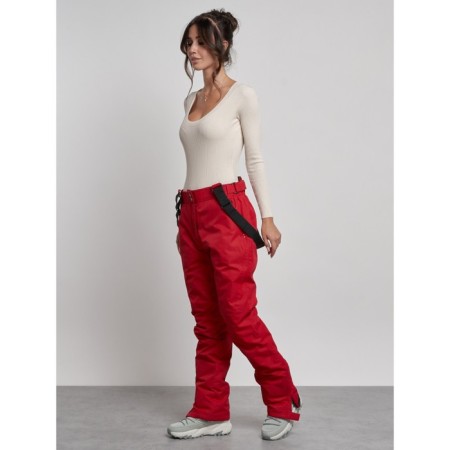 Semi -combinezone Ski Drapeted Women's, size 42, red color-15