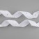 Braid with buttons, 25-25 mm, 17 mm × 45 ± 1 m, white color