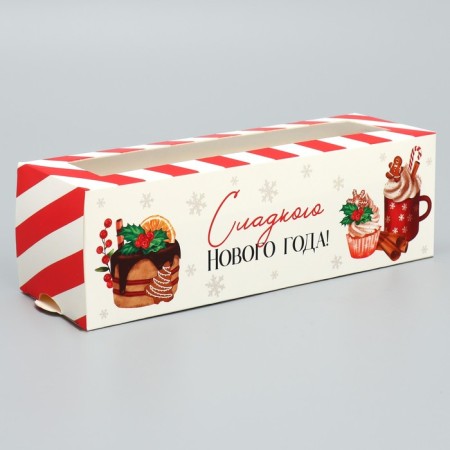 Box for Makarun "Sweet New Year" 18 x 5.5 x 5.5 cm, New Year-1