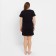 Night shirt female, black color/print, size 54