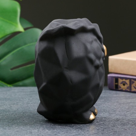 Figure "Owl Origami" Black, 14cm-3