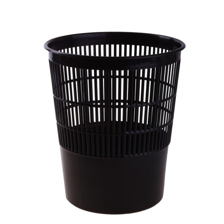 Basket for papers and garbage Istanm, 14 liters, plastic, mesh, black