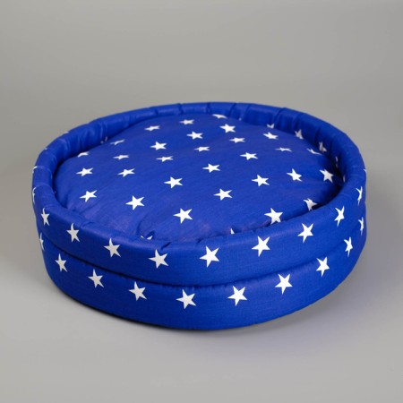 Lowcost Lyncost Round, Poplin, 40 x 40 x 12 cm, Mix flowers