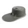 Sin for a kitchen made of stone Zein 110/Q8, 730 x 450 mm, oval, overflow, dark gray color