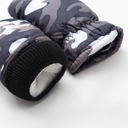 Mittens of winter children's minku "khaki", ts. Chernoye, district 15-16 (17*7 cm)-3