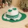 Set for the bath: the hat and rug "only and unique"