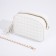 Bag Cross-Bodi with a zipper, white color