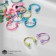 Piercing in the eyebrow "Balls" duo circle, d = 0.8 cm, color mix (packing 20 pcs.)
