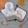Ethel Kitchen set "Beautiful Kitchen": a mittens-seglet 20x28 cm, a severity of 19x19 cm, 100% cotton