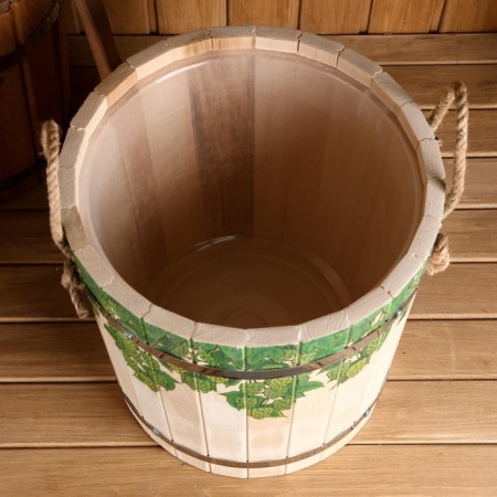 Lipes, 13 liters, plastic insert, stainless rim, ropes, "hoppy braids"-1