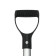 Aluminum stalk, d = 32 mm, length 100 cm, with a V-shaped handle